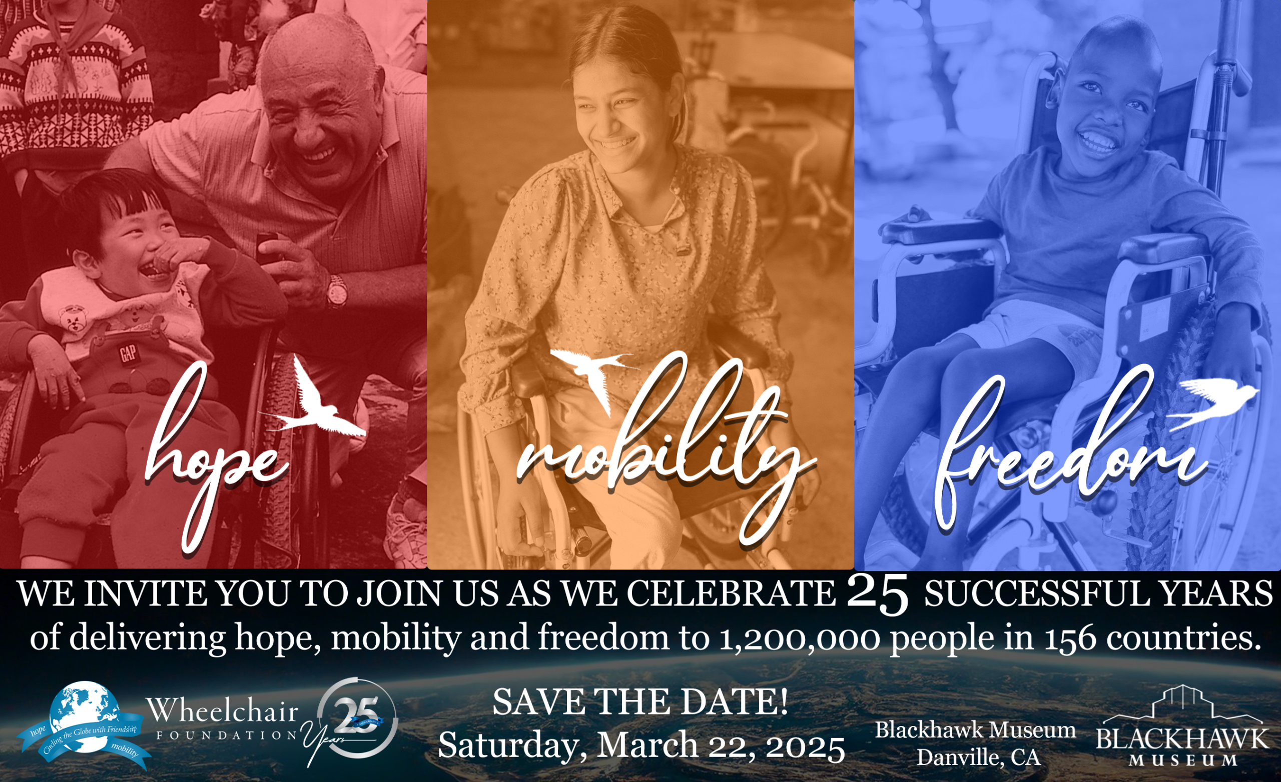 Wheelchair Foundation 25th Anniversary – Blackhawk Museum